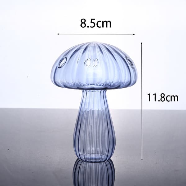 Liten svampformad glasvas, aromaterapiflaska (3 stycken)
