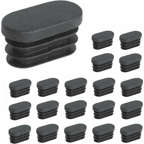 Plastikdupper til møbelfødder ovale dupper til stole plastikdupper til møbelfødder ovale dupper til trampolinstole 20 stk. (15x30mm)