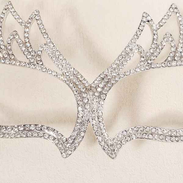 Överdriven Mode Lyxig Rhinestone Mask Elegant Legering Maskerad Ögonmask