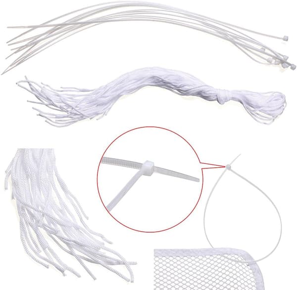 2 meter (vit) Baby- och barnskyddsnät, Säkerhetsnät för balkong och trappor, Starkt och robust, 77cm(höjd)*200cm(längd)