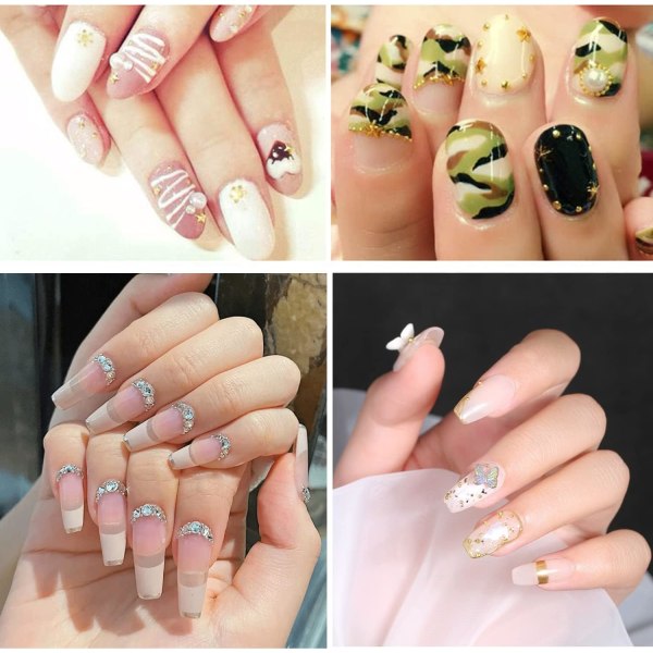 3 laatikkoa kaviaaria, kultaa, hopeaa ja mustaa metallia Mini kaviaarihelmet nauha kynsien koristeet, 3D Nail Art koristeelliset kynsien tarvikkeet