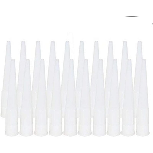 20 stk patroner silikon sokler sokler Silikon erstatningstips patroner patron dyser dyser (15 mm)