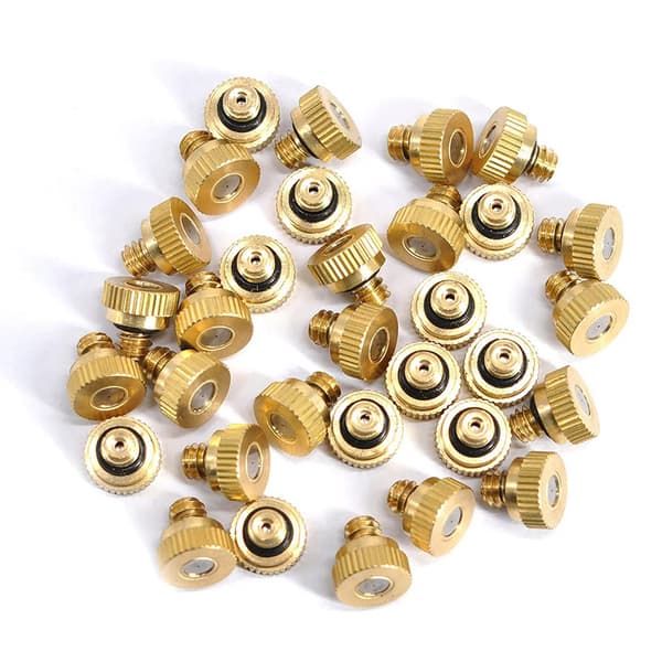 Set med 20 mässingsdimmunstycken, förångare för kylsystem (0,4 mm munstycke)
