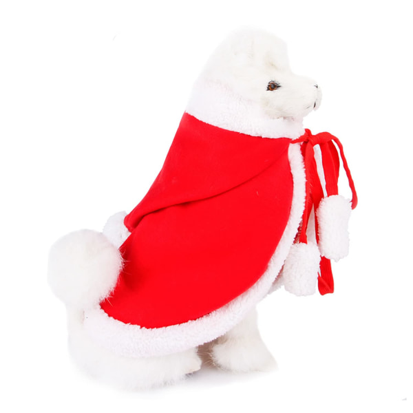 Katt Juldräkt, Husdjur Jul Huva Sjal, Katt Julklänning Justerbar, Liten Medelstor Katt Hund Valpar Kattunge, (Storlek M)