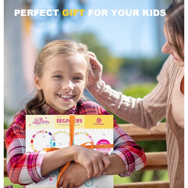 Lera Pärlar Armband Tillverkning Kit för Nybörjare, Lämplig för Smyckestillverkning, DIY Konst och Hantverk Födelsedagspresent Leksaker för Barn 6-12 År Gamla (Stil 5)