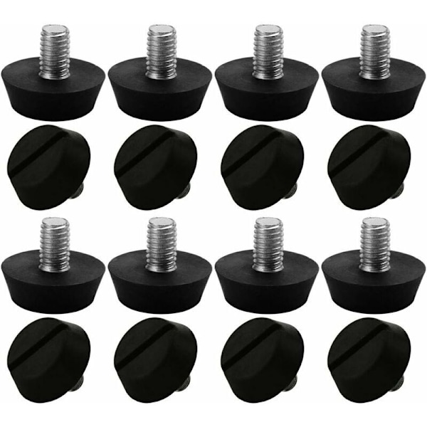 16st Justerbara möbelfötter Nivellerande Patin Bas Pied De Table Stol Justerbart Set Skydd M6 x 10 x 20mm