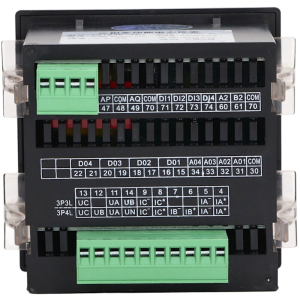 Svart trefas elmätare LCD Multifunktionell Blomlåda AC220V Energiöverenskommelse