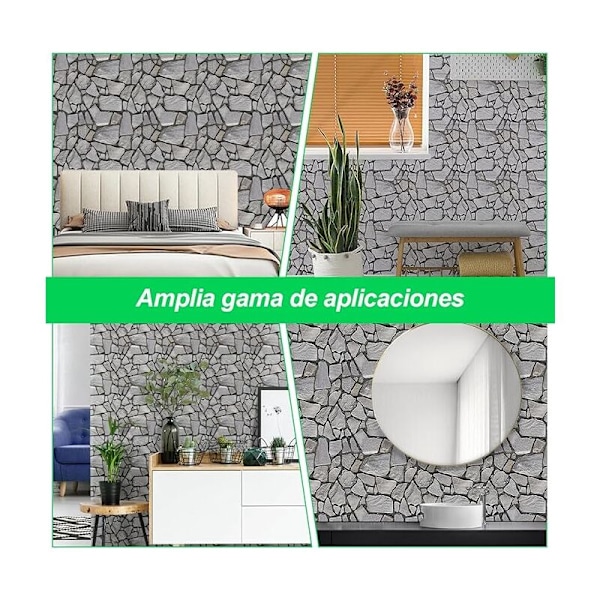 10 kpl 3D Lambris PVC Seinälaatta, 30 x 30 cm Seinätarrat, Tarratapetti, Seinätarra Tapetti Paperi