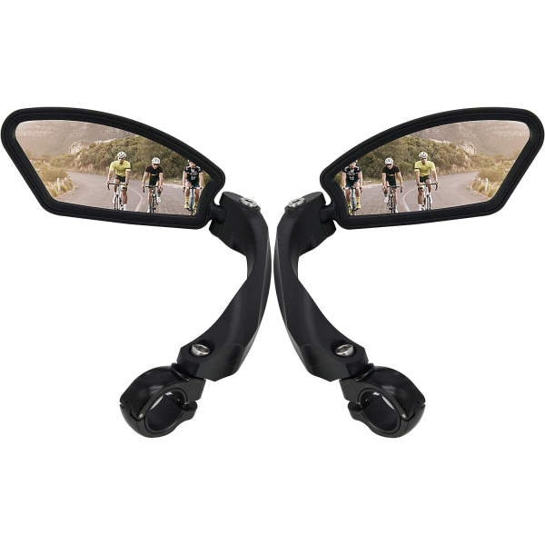 Ruostumattomasta teräksestä valmistettu HD-moottoripyörän taustapeili (2 kpl neliö) - Generation 2.0 Bike Rearview Mirror