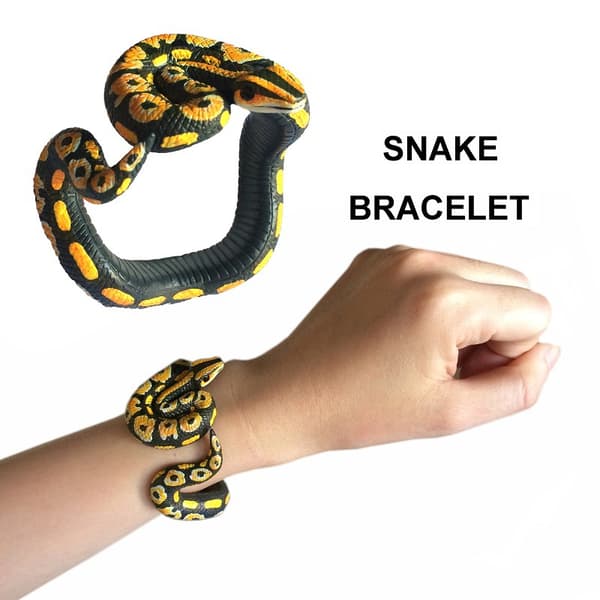 Käärme Python Rannekoru Simulaatio Eläinmalli Kuvio Muovi Hauska Pila Lahja Lapsille Koulutus Lasten (Veri Python)