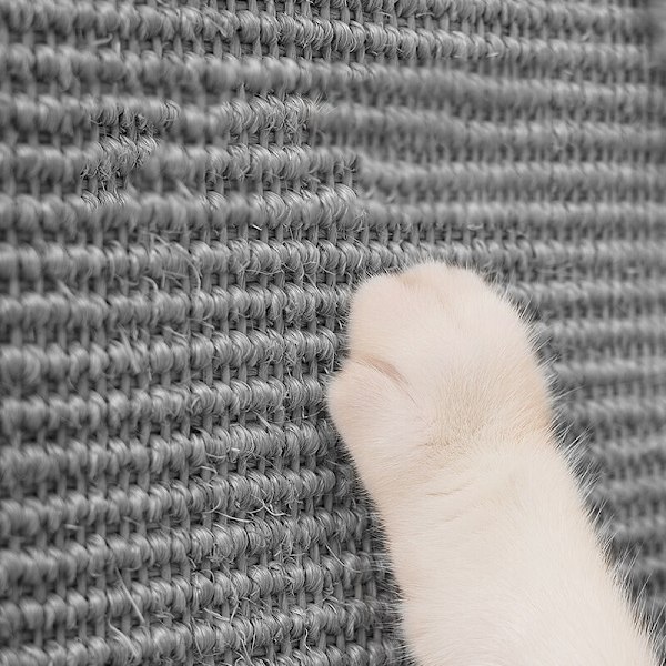 2 stycken klösmatta för katt 25 x 50cm väggklösmatta för katt i sisal med tejp klös för att skydda mattor och soffor (grå)