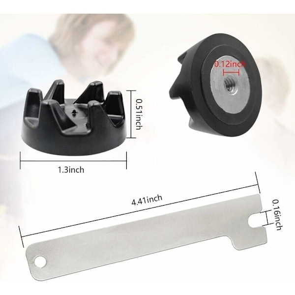 5 stk. gummimikserkobling girclutch med fjerningsverktøy for Kitchenaid 9704230