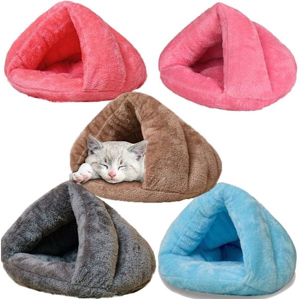 Kall dag husdjur valp varm grotta säng katt tält säng konisk katt bo katt gosar ger en känsla av säkerhet och förbättrar sömnen