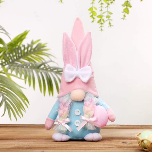 Påskdockor Påsk Svenska Tomte Påsk Tomte Kanin Tomte Vår Påsk Prydnader Tomte Plysch Prydnader Stoppade Tomte Påsk Dekorationer