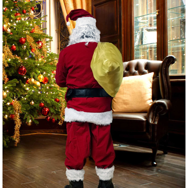 Deluxe Santa Claus -asu miehille 10 kpl Christmas Adult Santa Cl