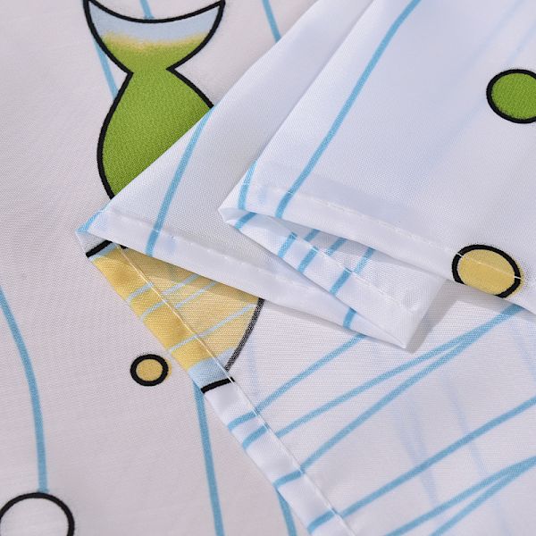 Nyt bruseforhæng boblefisk polyester bruseforhæng egnet til badeværelsesskillevæg (150 bred * 180 høj CM)
