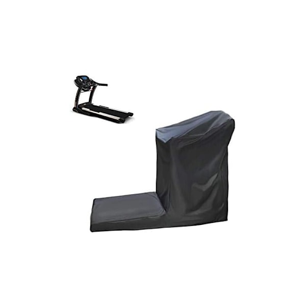Skyddande överdrag för löpmatta med dragkedja för utomhus- eller inomhusbruk - vattentätt - svart (185x91x155cm)