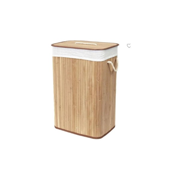 Vikbar rektangulär linnekorg 403060 (Natur)
