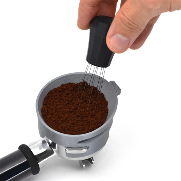 Kaffe Metall WDT-verktyg och självinställande fäste | Precisionsbearbetad (Svart)