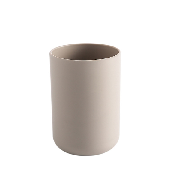 2 st vita badrumstumbler, 7,2 x 10,3 cm plasttumbler tandborsthållare 300 ml glas badrumstillbehör