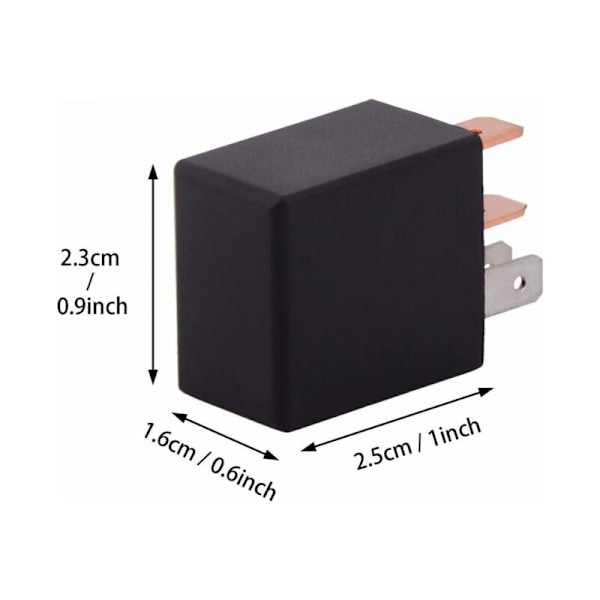 5 Delar Relä 5 Stift 12 V 30 A, Multifunktionsrelä SPDT Standardrelä Robust 5 Stift 12 V DC, Bilrelä