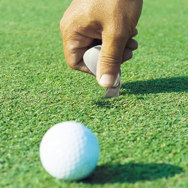 Golf Green Gaffel, Golf Ball Markør og Divot Verktøy - Ball Markør Divot Verktøy, Golf Green Reparasjonsverktøy Gaffel, Green Tilbehør