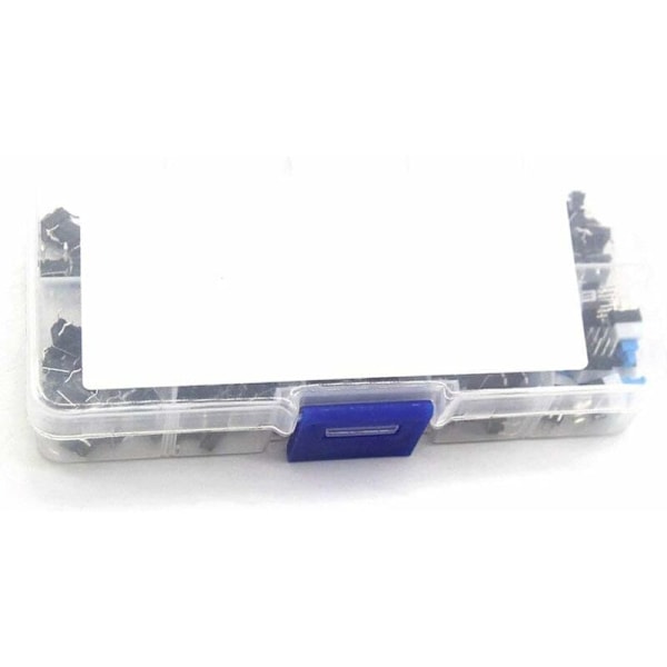 10 Värde 100 st/Micro Touch knappset Svart Plast Momentan Plast Sortimentskit 50MA 12VDC