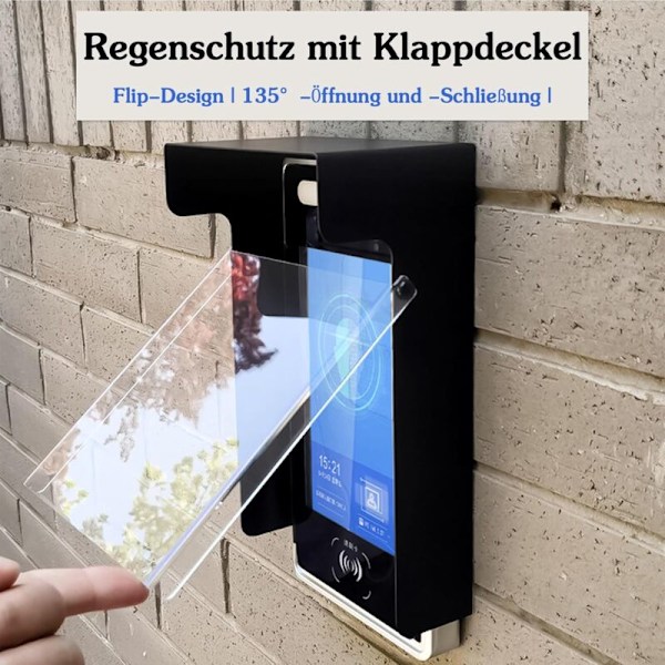 Regnbeskyttelse til video dørklokke, regnbeskyttelse, beskyttelse mod blænding, er egnet til de fleste video dørklokker, klokker af