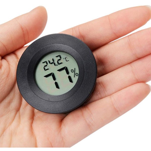 6-pak Hygrometer Digitalt termometer LCD-skærm Fugtighedsmåler til affugter Shapels Babyværelse Hygrometer Babyværelse, Termometer