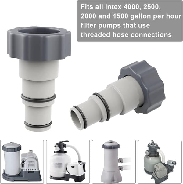 Poolslange Adapter, Poolslange Adapter, Poolslange Adapter A, Poolslange Adaptere med Gevind, Poolslange Fitting