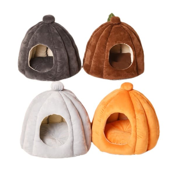 Varm katteseng seng semi-lukket hette hundeseng seng soverom matte 38*32CM