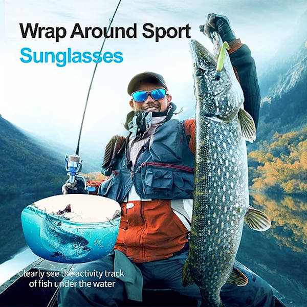 Parhaat polarisoidut urheiluaurinkolasit - mustat/UV-suoja/särkymätön kehys - yöajoon/juoksuun/pyöräilyyn/golfiin