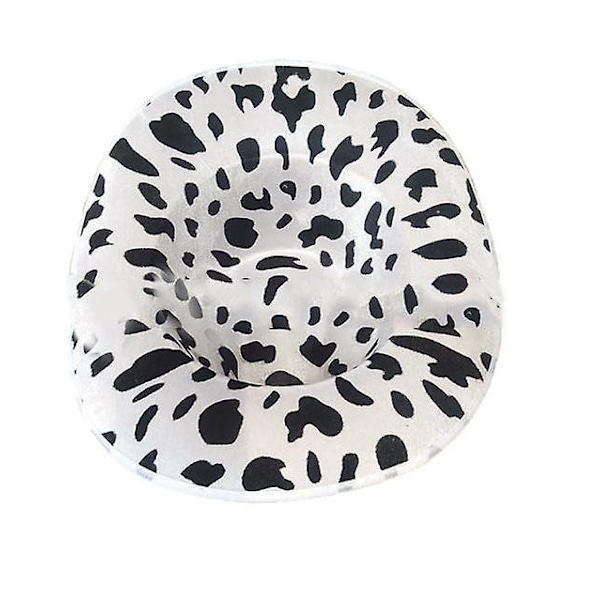 Cowboy-hattu Hauska Lehmäkuvioinen Hattu Unisex Musta ja Valkoinen Cowboy-hattu