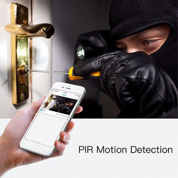 720p trådlös intelligent ringklocka, wifi-kamera, videotelefon, dubbelriktad ljudringklocka, stöd för infraröd mörkerseende, PIR-rörelsesensor, Android iOS