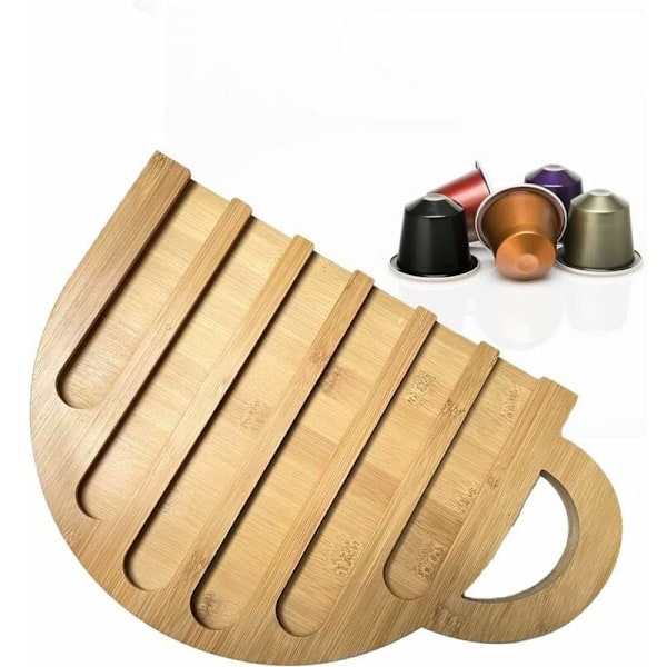 Kapselhållare dörr, triumfförvaring av självhäftande kapslar, 36x dispenser kaffekapsel, kaffeförvaring, litet väggstöd, roterande kapsel s