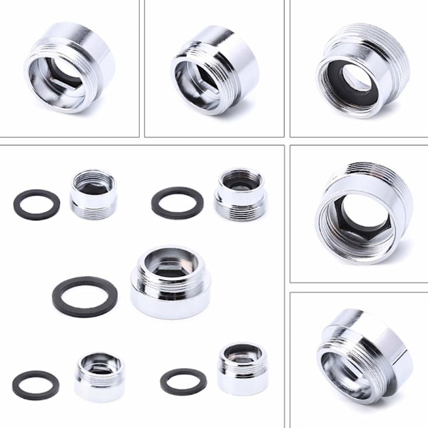 2 stk. vandhanevandfilterhane-adapter, messinghane-luftertilslutningsgevindadapter (hun 28 mm til han 22 mm)