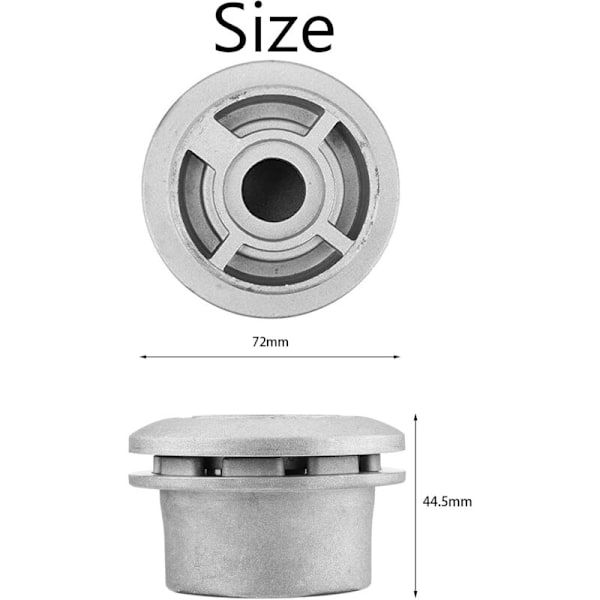 Debrusculifier skærehoved, aluminium son hoved skære-meter skæring, 4 linjer universelt kantningshoved, hovedskærerhoved, universelt debrochuit hoved, toute d