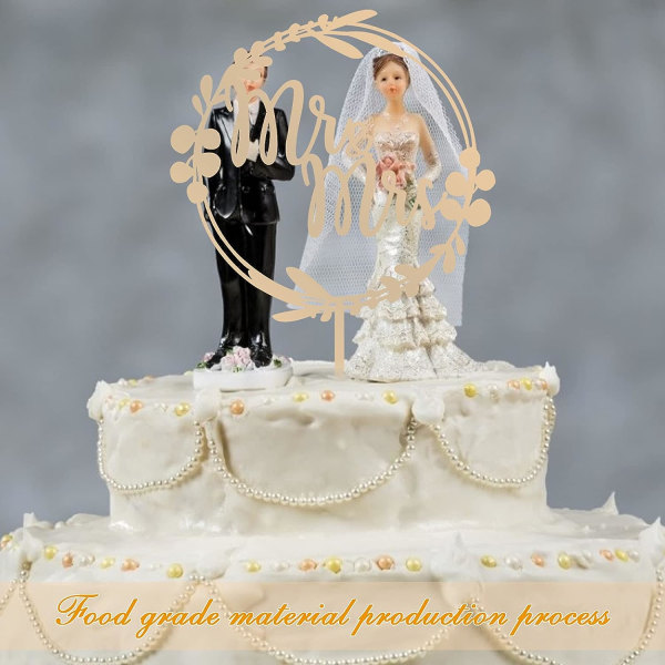 Golden - puinen kakku kuva Cake Topper Happy Birthday Deco