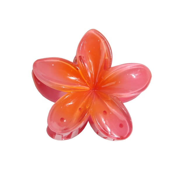 1 pakke Frangipani klo-clips skridsikre søde blomster hårklemmer til bryllup fest strand