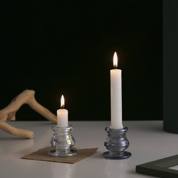 4 stycken glasmatbordsljusstakar heminredning
