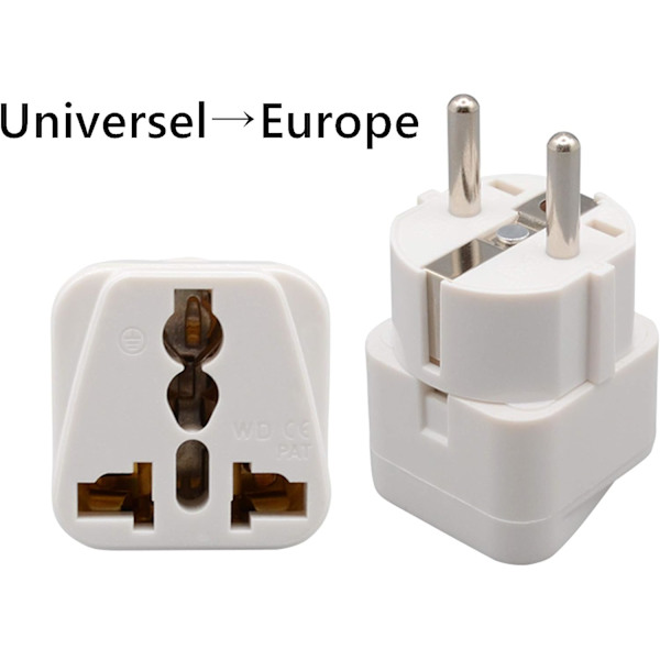 5 x Universal Adapter Converter for å koble alle enheter til den franske pluggen