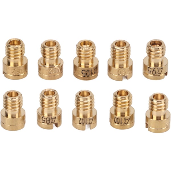 10 Delar Metall Förgasare Typ Metall 82-105 för skoter Gy6 50cc 139qmb