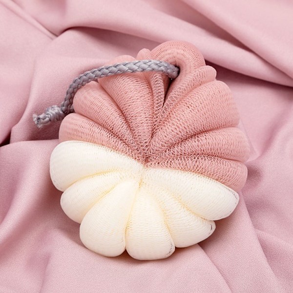 Badsvamp, stor nätfluffig duschboll, duschgelé, badboll, slinga