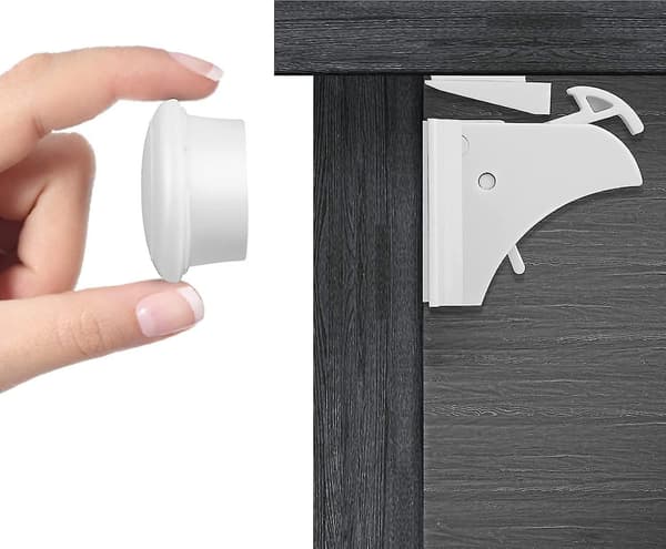 Säkerhetsdörrstopp, Låsbara Lådor, Barnsäkerhetslås Magnetiska Säkerhetslås