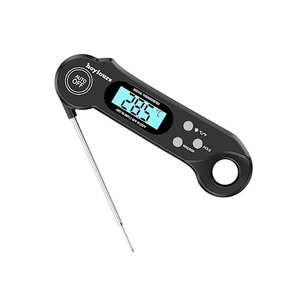 Digital kökstermometer termometer kött med omedelbar avläsning, lång sond, stor LCD-skärm ugnstermometer med dubbel magnet för kött, p