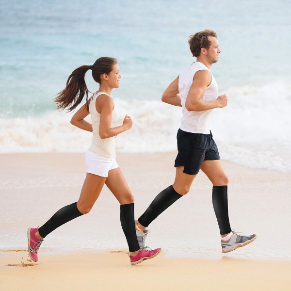 Vadstödskompressionsärmar (par) för kvinnor, män, löpning -