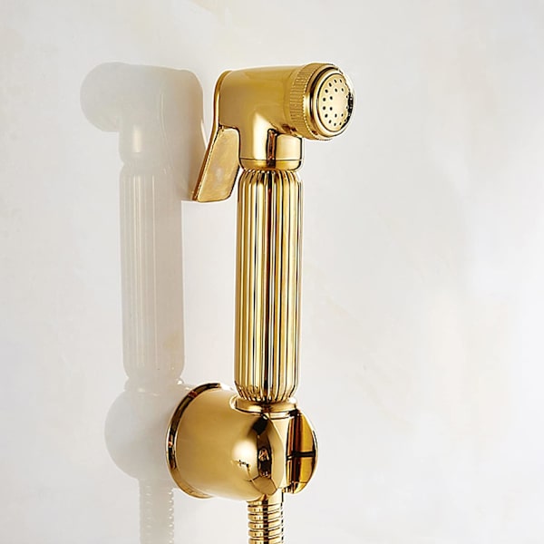 Hygienkit WC/Toalett Bidet Handdusch Portabel Väggmonterad Spray/Sprayhuvud/Handduschset för Personlig Vård Hygien Potta Toalett Guld