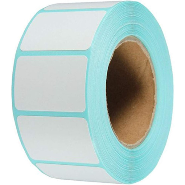 800 x 60 mm x 30 mm vita självhäftande etiketter för frysburkar skrivare