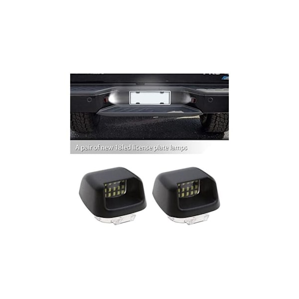1 pari takarekisterikilven valoja 18 LED 26510 ZP50A 6500K 12V, yhteensopiva Navara D40 2004-2020 Armada Titanran kanssa