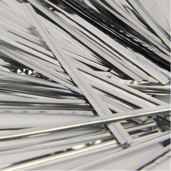 800 st 10 cm (Silver) plastbelagda trådvridband för bakning av bröd godispaket förseglingstråd